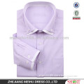 men's light purple dobby double collar shirt